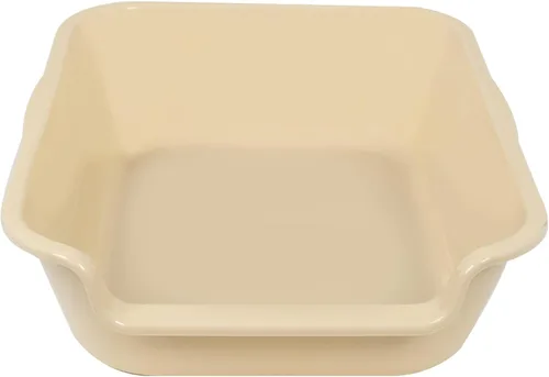 Miniatura 2 de 1 paquete de caja de arena extra grande para gatos (material ABS), corral de arena para gatos mayores de entrada baja para gatos geriátricos