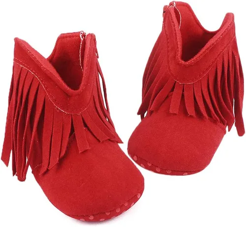 Miniatura 2 de ESTAMICO Botas vaqueras con borlas para bebé niña