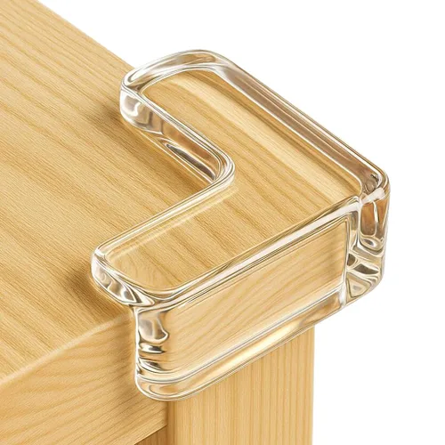 Paquete de 20 protectores de esquina para bebé, protector de esquina transparente para muebles de esquina y borde, amortiguador para bordes de mesa