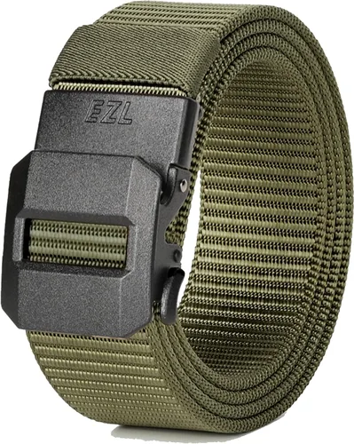 Miniatura 13 de EZL Men's Ratchet Tactical Belt, 1.5" Nylon Web Work Belt with Automatic Slide Buckle, Adjustable Trim to Fit