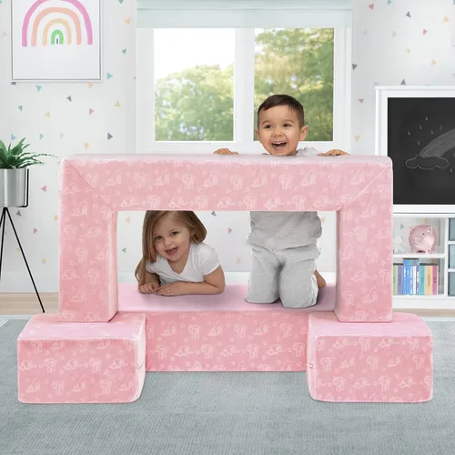 Miniatura 13 de Delta Children Serta Perfect Sleeper - Juego de sofá convertible y juego para niños y niños pequeños, sofá modular de espuma y tumbona abatible
