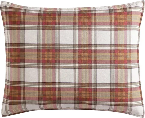 Miniatura 3 de Eddie Bauer Edgewood Tartán Juego de funda nórdica, Algodón, Rojo, Full/ Queen