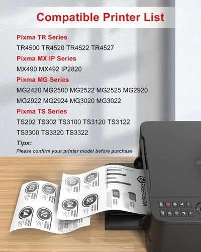 Miniatura 3 de EaseFusion - Cartuchos de tinta 245XL de repuesto para cartuchos de tinta negra 245XL de Canon, 245 XL, PG-245, PG-245XL para impresoras Canon Pixma