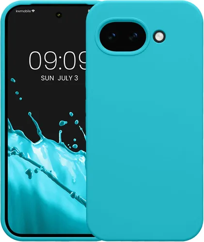 Miniatura 502 de kwmobile Funda Compatible con Google Pixel 6 Pro - Funda de teléfono de silicona TPU con acabado suave - Azul Arrecife