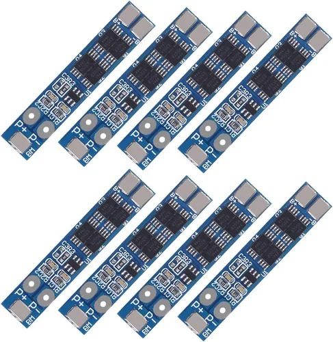 ACEIRMC 2S 7.4V 8.4V 8A 18650 Cargador PCB BMS Placa de protección para batería de litio de iones de litio (8 piezas)