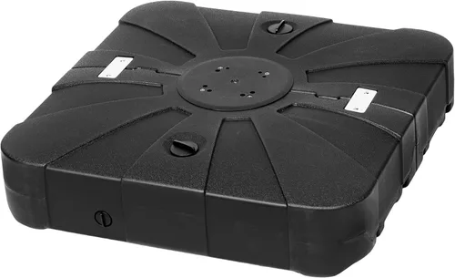 Miniatura 8 de YSSOA Base de sombrilla para exteriores resistente de 24.2 libras, soporte redondo de 17.72 pulgadas para patio, jardín, césped, bronce