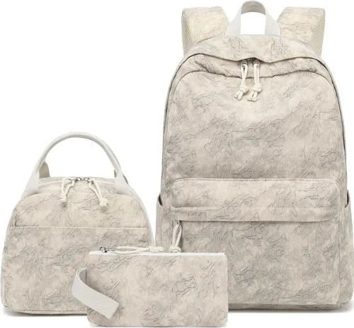Miniatura 40 de LOIDOU Mochila para adolescentes y niñas, mochila escolar con lonchera y estuche para lápices, juego de bolsas escolares 3 en 1