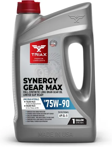 Miniatura 9 de Triax Synergy Gear Max 75W-90 GL-5 Limited Slip - Drenaje ultra largo 500k millas, transmisión manual, lubricante para engranajes/diferencial