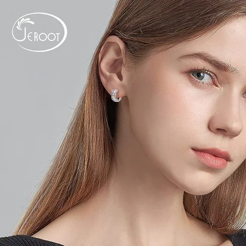 Miniatura 7 de JEROOT Aretes magnéticos de titanio para mujer, aretes de titanio puro para orejas sensibles, 1 par de aretes de oreja para mujer para regalo