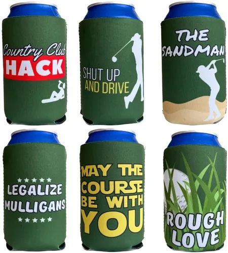Miniatura 15 de Coozies Temáticas de los Años 70 - Regalo Genial para Cualquier Disco - Material de Neopreno Premium - Paquete de 6