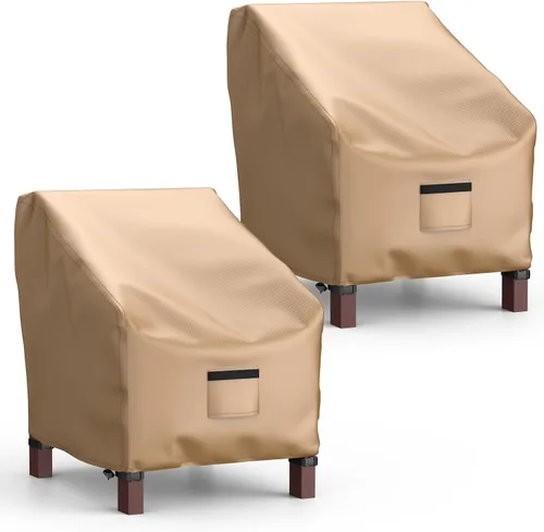 Miniatura 9 de Mrrihand Fundas Impermeables para Sillas de Patio, Funda para Asiento Profundo de Salón, Fundas Resistentes para Muebles de Patio al Aire Libre