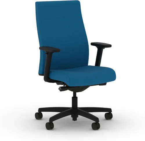 Miniatura 30 de HON Ignition 2.0 - Silla de oficina de tela, tapizada, brazos ajustables, silla de oficina ergonómica ejecutiva reclinable, con inclinación