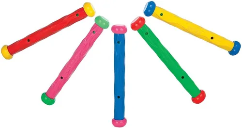 Miniatura 3 de Juguete subacuático para natación o buceo en piscina, bastones de juego # 55504, Paquete de 10, Variados
