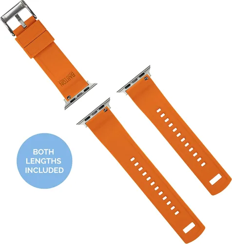 Miniatura 5 de Barton Watch Bands - Extensibles de silicona Elite para reloj - Accesorios y adaptadores negros con deposición física de vapor, de liberación
