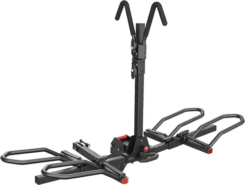 KYX - Soporte de enganche para bicicleta eléctrica de 220 lb, soporte de enganche para 2 bicicletas estilo plataforma para automóviles, camiones,