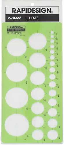 Miniatura 11 de Plantilla de elipse de 20 grados, 1 cada uno (R70-20)