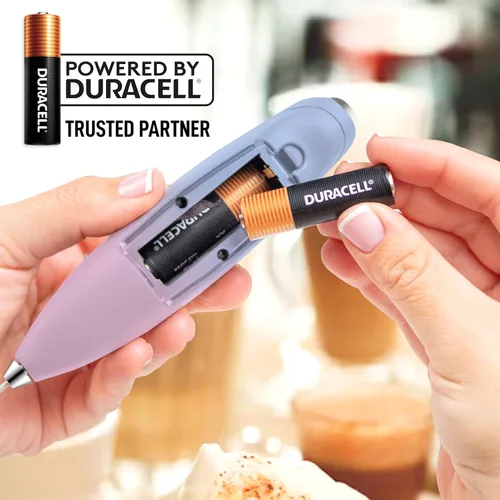 Miniatura 42 de Zulay Milk Boss Espumador de leche potente manual, hace espuma para latte, batidor para mezclar bebidas, café, miniespumador para capuchino, frappé