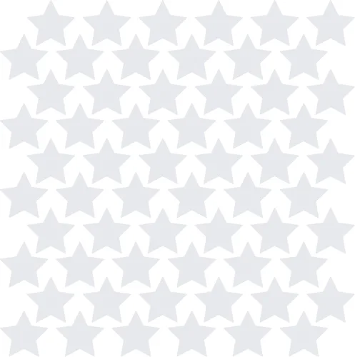 Miniatura 63 de LiteMark Durable Stars, calcomanía roja brillante de 5.5 pulgadas, uso en hormigón liso, azulejos, vidrio, paquete de 8 estrellas Rojo