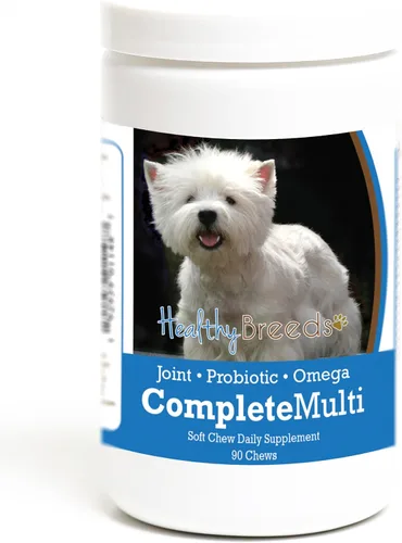 Miniatura 368 de Healthy Breeds Pug todo en uno multivitamínico suave masticable 60