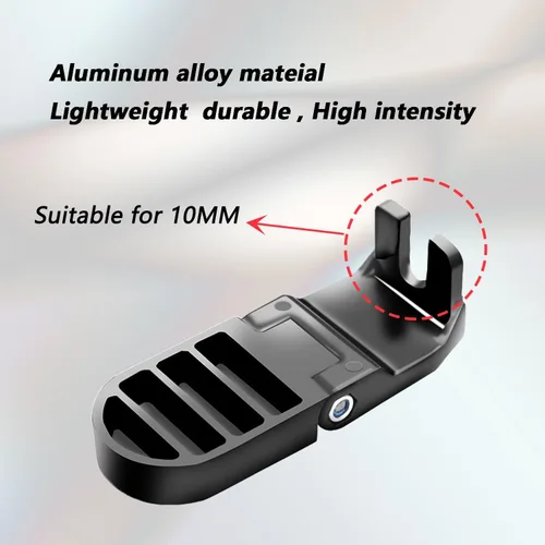 Miniatura 4 de LOOEEL 1 par 0.394 in U ranura bicicleta pedales trasero plegable asiento trasero pedales pedales ciclismo accesorios para bicicleta de montaña