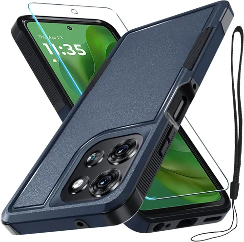 Miniatura 63 de Funda compatible con Moto G 5G 2024, cuerpo completo, resistente, resistente, a prueba de golpes, con correa de cordón, protector de pantalla