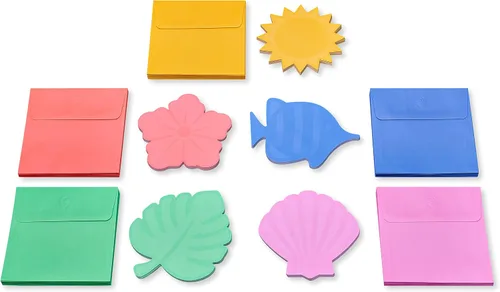 Miniatura 2 de American Greetings Tarjetas en blanco de un solo panel con sobres, verano (100 unidades)