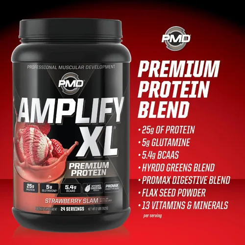 Miniatura 6 de PMD Sports Amplify XL Premium Suplemento de proteína de suero Hydro Greens Blend - Matriz de proteína de glutamina y suero con superalimento