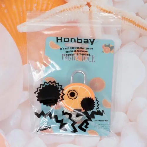 Miniatura 8 de Honbay Lindo candado de frutas naranjas con llaves: para joyero, bolso, bolso, mochilas, gabinete, cofre del tesoro, maletas, taquillas, buzón