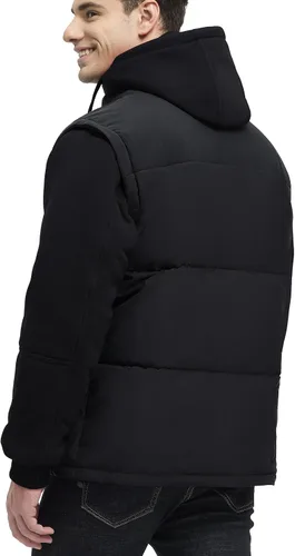 Miniatura 3 de Abrigos de Invierno para Hombres Chaquetas de Invierno Resistentes al Agua Abrigadas Gruesas Aisladas con Capucha Abrigo a Prueba de Viento