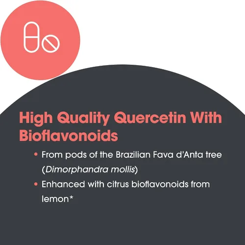Miniatura 4 de ARG Quercetina y bioflavonoides - Suplemento de quercetina con complejo bioflavonoide de limón - Extracto de rutina y cítricos - Antioxidante