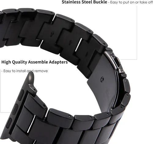 Miniatura 3 de HOPO Compatible With Apple Watch Band Thin Lightweight Resin Strap Bracelet Fashion Wristband Replacement For iWatch Bands Series Ultra 11 10 9 8 7