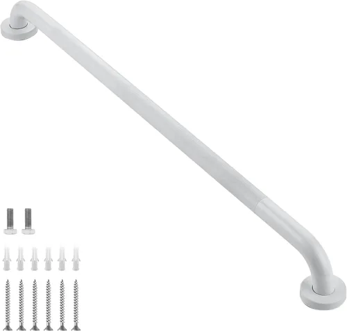 Miniatura 10 de Barras de agarre de 24 pulgadas y 1.25 pulgadas de diámetro para bañeras y duchas, mango de ducha para ancianos, barras de agarre