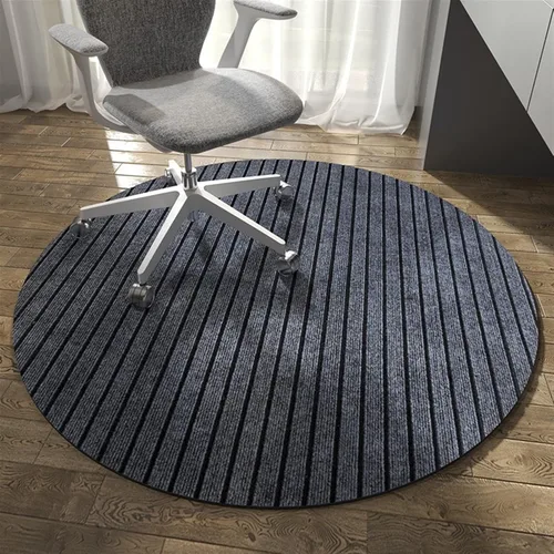Miniatura 15 de Tapete redondo para silla de oficina para suelo de madera dura, computadora y juegos, tapete protector de suelo, tapete de protección de azulejos