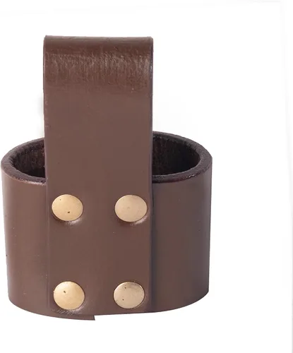Miniatura 2 de Hulara Soporte de martillo de cuero pulido de grano completo para cinturón de herramientas, funda de martillo, funda de hacha de batalla, hacha