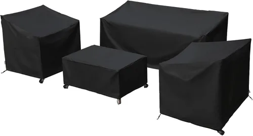 Miniatura 13 de Fundas para Muebles de Patio, Funda para Muebles de Exterior Impermeable, Fundas de Juego de Muebles de Patio para Juego de Conversación al Aire