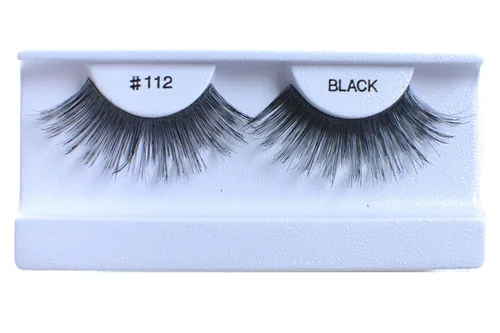 Miniatura 44 de 100 pares de pestañas postizas 100% cabello humano negro natural #747S Negro-747S
