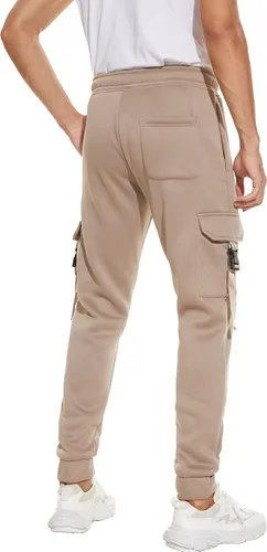Miniatura 5 de IGEEKWELL Pantalones deportivos tipo cargo de forro polar para hombre
