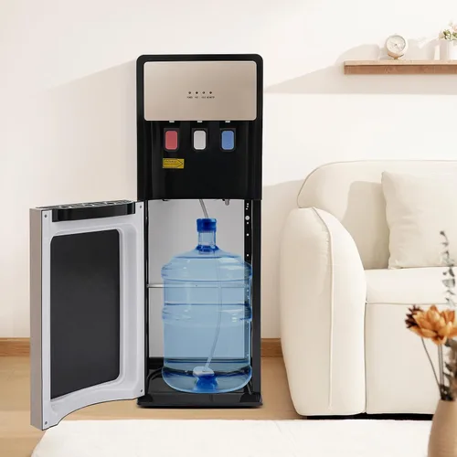 Miniatura 6 de Bepritm Dispensador de agua de carga inferior de 500 W, dispensador de agua de pie caliente y fría y cálida para suelo de pie para botella de 5