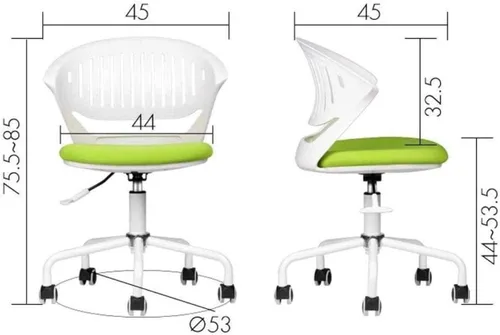 Miniatura 2 de Silla de computadora de espacio pequeño Silla de escritorio cómoda Silla de oficina de estudio simple (negro)