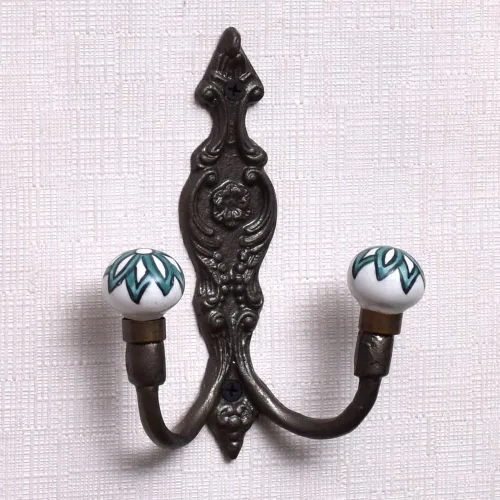 Miniatura 16 de Indian Shelf Ganchos de pared para colgar abrigos, ganchos de pared bohemios negros Perchero de pared Ganchos para colgar toallas Ganchos