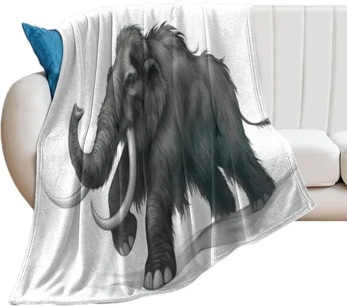 Miniatura 11 de Black Mammoth Elephant Walk Ultra Soft Flannel Fleece Bed Blanket Lightweight Cozy Throw for Sofa Couch Bedroom Premium Plush All Season Comfort
