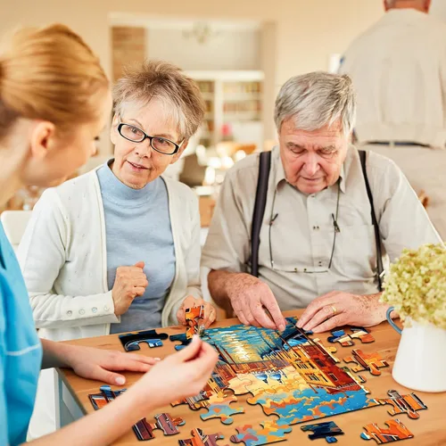 Miniatura 7 de Paquete de 6 rompecabezas grandes de 36 piezas, productos fáciles de demencia, Alzheimer, actividades de demencia, juego de entrenamiento de memoria