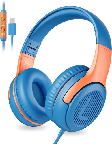 Miniatura 9 de awatrue Auriculares para Niños para Escuela Niños Pequeños con Cable con Micrófono Enchufable a Granel Auriculares para Niños Niñas de 3+ Años Verde