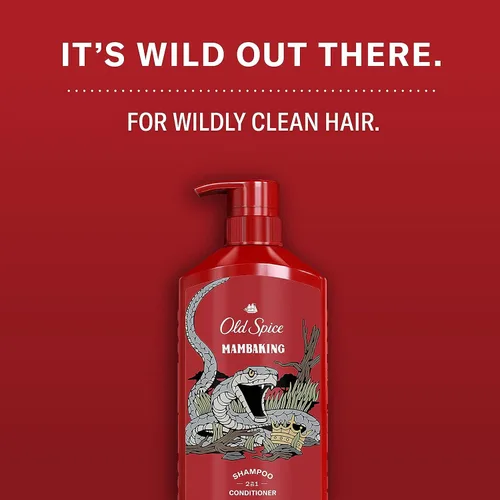 Miniatura 4 de Old Spice Juego de champú y acondicionador 2 en 1 para hombre, MambaKing, para todo tipo de cabello, cabello más saludable, más completo, de aspecto