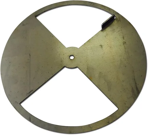 Miniatura 6 de LavaLock® Smoker Pinwheel bbq amortiguador de aire para parrilla de hoyo, ACERO 4 6 8 12 (6 pulgadas de diámetro)