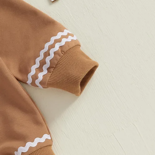 Miniatura 61 de Adobabirl Traje de Halloween para bebé, sudadera de fantasma, calabaza, mameluco, suéter de gran tamaño, lindo para otoño e invierno