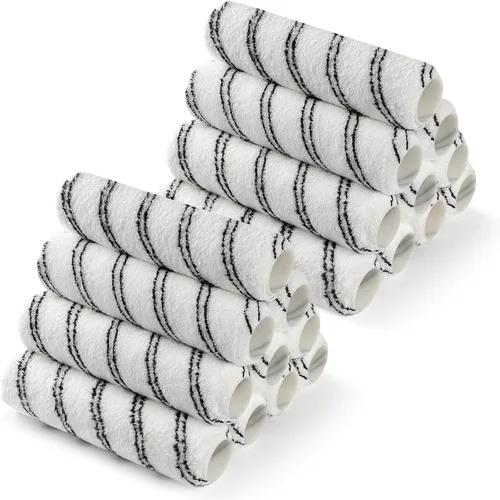 Miniatura 8 de Cubiertas de rodillo de pintura de microfibra CoatPro Twools, paquete de 24 cubiertas de rodillo de pintura de 4 pulgadas (3/8 pulgadas de napa)