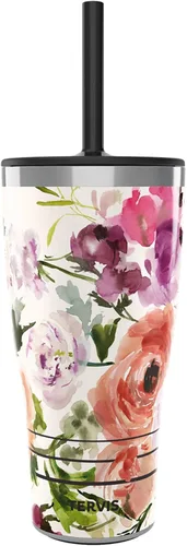 Miniatura 19 de Tervis Kelly Ventura - Colección Floral hecha en Estados Unidos Vaso aislado de doble pared para viajes mantiene las bebidas frías y calientes, 24