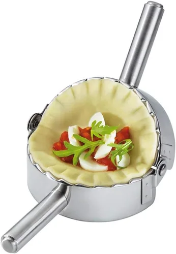Miniatura 2 de Best Utensils molde para ravioles de acero inoxidable, molde para empanadillas, cortador para pastelería, accesorios de cocina, M, Plateado