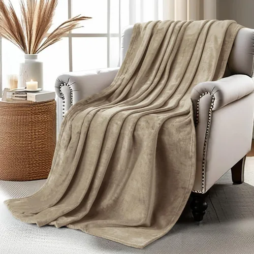 Miniatura 50 de Utopia Bedding Manta de forro polar negro, tamaño individual, ligera, mullida, suave, antiestática de microfibra (60 x 80 pulgadas)